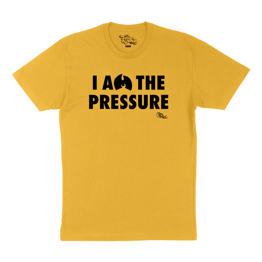 I Am The Pressure T Shirt Yellow and Black