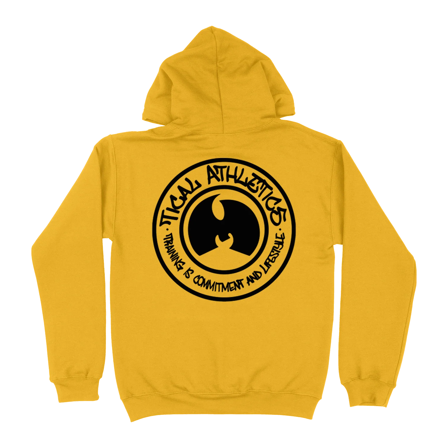 TICAL Athletics Pullover Hoodie Yellow and Black - Image 3