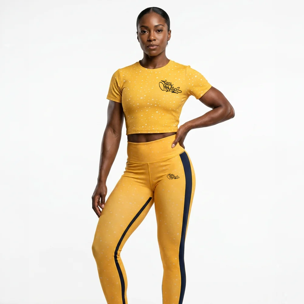 TICAL Athletics Women's Leggings Yellow and Black - Image 5
