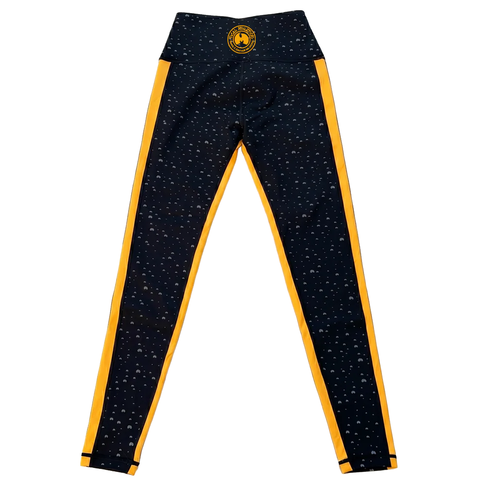 TICAL Athletics Women's Leggings Black and Yellow - Image 3